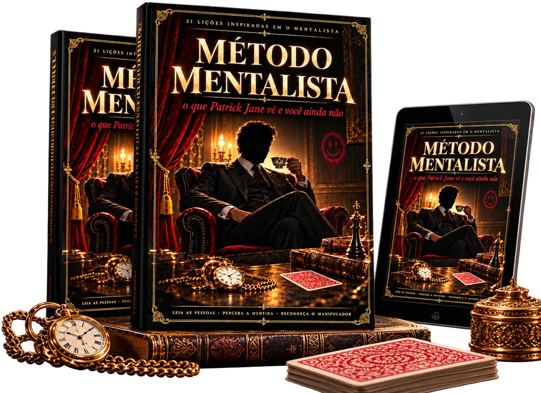 Método Mentalista: livro, e-book e tablet com a capa do material
